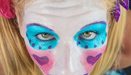 Clown Slut Gives You Deepthroat Blowjob (POV)