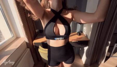 Horny babe lets her boyfriend play with her tight pussy and ass before missionary