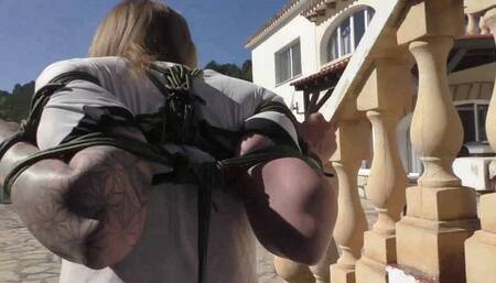 Bonus - Rija Mae - Bound Tits Arm Predicament Bondage Walk - Full Clip mov HD