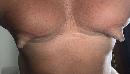 Playing with My Pumped Nipples