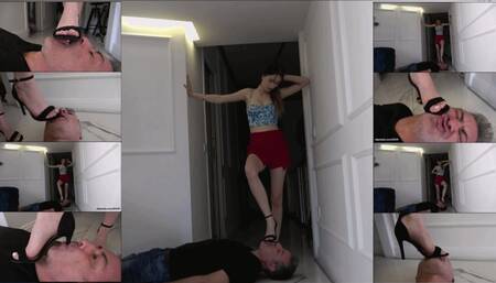 LIZ - Your tongue is my doormat! - Dirty soles licking, heels sucking, face crushing under shoes