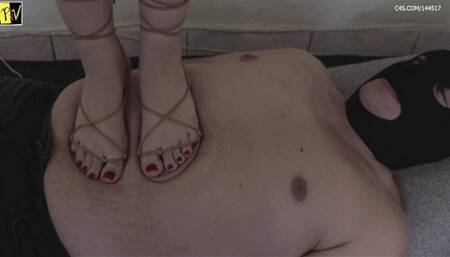 Janette Slave Under My Gladiator Flats MP4