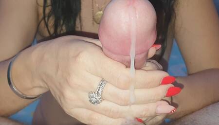 Failed edging handjob