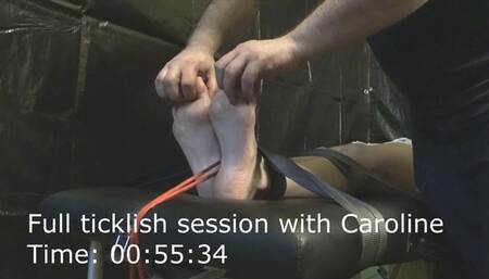 Full ticklish session with Caroline
