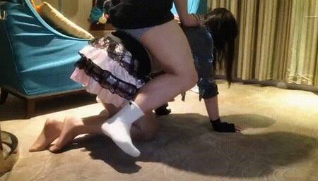 LUNA205_PONYPLAY AND PIGGYBACK IN HOTEL