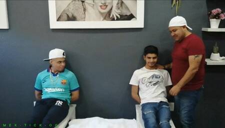 Hot Twinks Tickle Challenge & Testing Of Different Gags