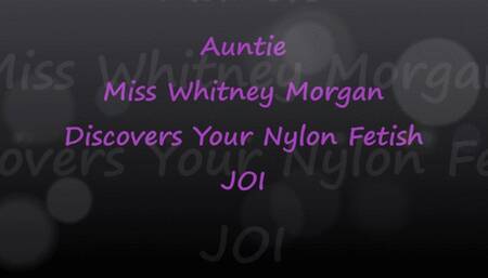 Step-Aunt Whitney Discovers Your Nylon Fetish JOI
