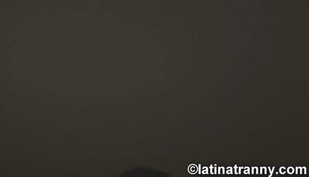 Nikki Montero sexy and horny tgirl wank and cum with a pantyhose