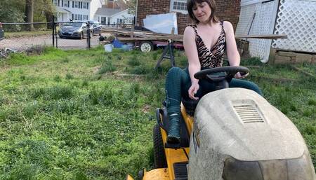 Begging a riding mower to start