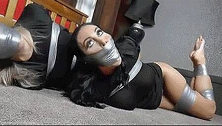 Brook & Mila in: Helpless in the Solar Flare Testing Room! A SpotLit Agents in Jet Black Adventure! (Stuff-Cleave Bonus Cut) (WMV)