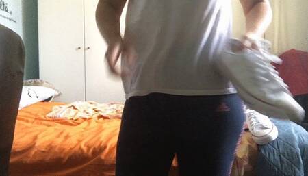 pedal pumping with the white converse sneakers