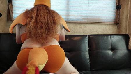 Charizard BBW Humps Her Lucario Pillow