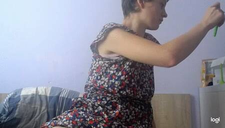 I put small dilatator in my anus mp4