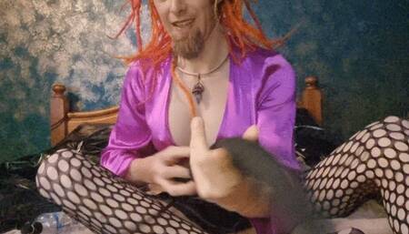 A huge inflation session with giant inflatable anal dildo - 55cm pump up toy massively inflated