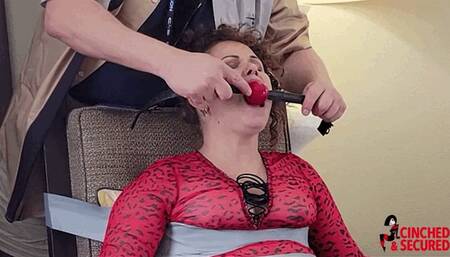 Bailey Taped, Gagged, Drooling and Helpless (MP4 Format)