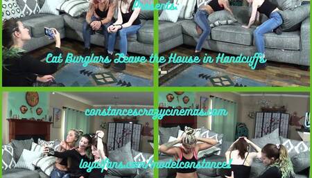 Cat Burglars Leave The House in Handcuffs wmv
