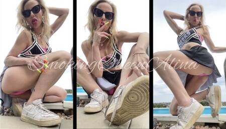 Your lil smoking cheerleader bitch