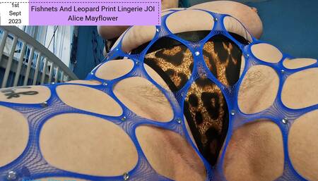 Fishnets and Leopard Print Lingerie JOI - Solo Girl