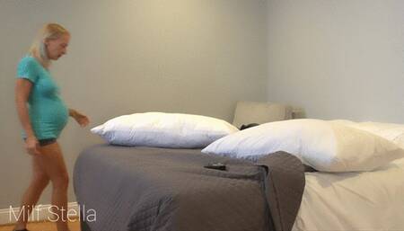 Pregnant MILF’s Water Breaks And Labor Begins