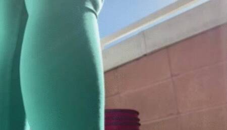 Casually Peeing my Leggings Outside while Painting