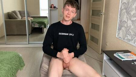 College Twink Powerful Orgasm Compilation: Lots Of Cum And Loud Moaning –Uncut – Top – Handsome