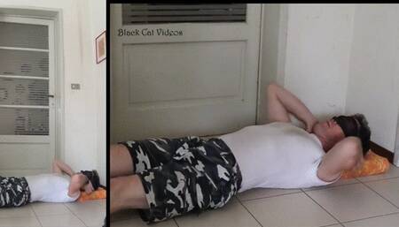 Alice trampling Tom Zerbo without care (two view)