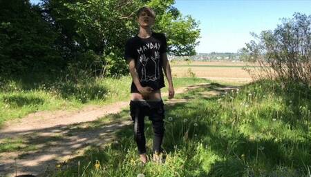 Juicy Jerk Off In The Woods Compilation –Risky –Handsome – Big Loads – Huge Veiny Cock – Horny