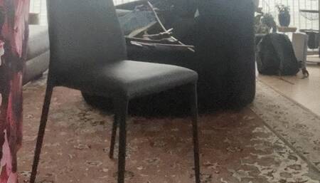 The sissy gets an OTK spanking from the boss