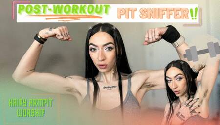 Post-Workout Pit Sniffer!!! [ Armpit • Gym • Workout Fetish ]