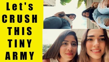 Lets Crush this Tiny Army - Giantess Gabriella and Isabella Giganta 720