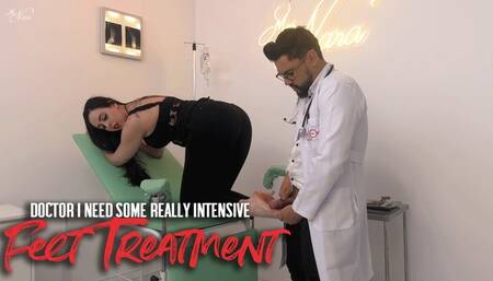 Doctor Hex treat Nara's feet with an intense footjob (1080 EN-sub)