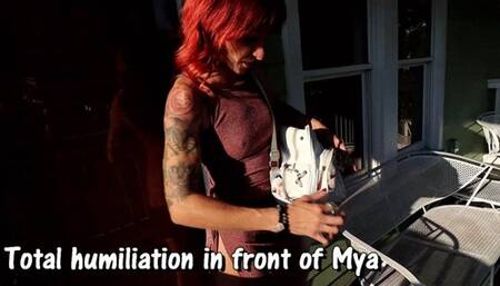 Male Desp Total wetting messing humiliation in front of Mya IPOD
