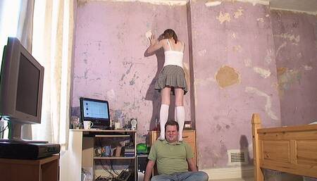 Standing On His Shoulders & Sitting On His Head