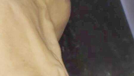 Tempest flexing and show off veins while riding bus