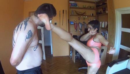 HARD THAI BOX TRAINING VLOG - HIGH KICKS TRAINING - REAL FULL POWER FACE KICKING!