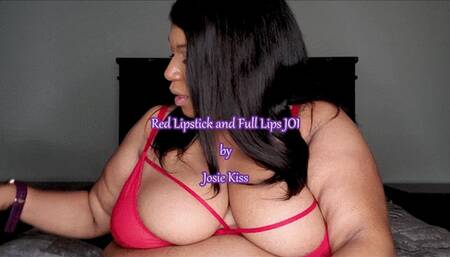 BBW Red Lipstick and Full Lips JOI HD WMV