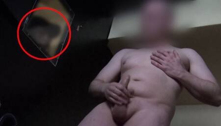 Stranger Watches Me up Close Masturbate in Porncinema. Naked Gloryhole Exhibitionist Tobi00815
