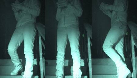 Squashed flat under Tanja's Tamaris winter booties - Cam 1