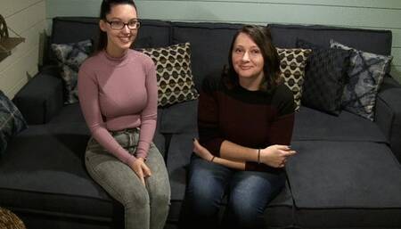 Amanda & Anna talk & tickle on the couch part 1