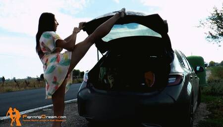 Alison awesome outdoor taekwondo kicks special mix