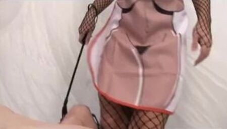 Dominatrices Sandra and Victoria Blaze teaching guy submission