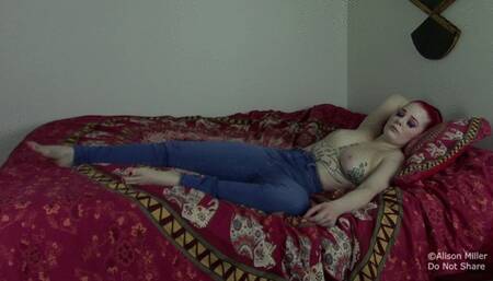 Asleep In Jeans, Showing Off My Face, Soles, Ass And Tits