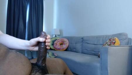 Goddess Fever BBC Interracial Close Up Handjob