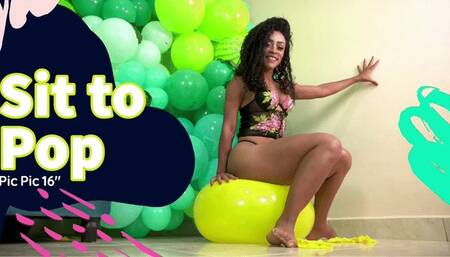 Eli Sit Pop Yelloow Balloons - 4K