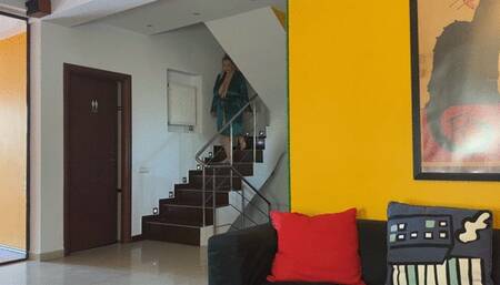 Suck step-mommy's nipples before she rides you