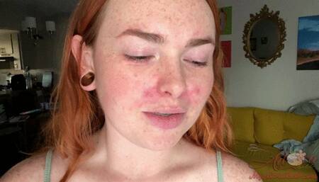 Freckled Bare Face Worship (wmv)