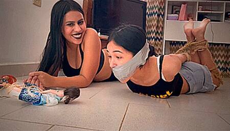 Kinky Voodoo Witch Binds 18-Year-Old Barbie Bitch (mp4)