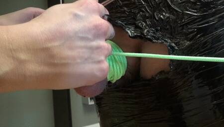 Mistress Tirza nipple and cock play