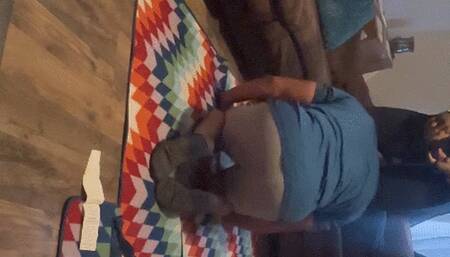 Headscissor on weak slave and KO