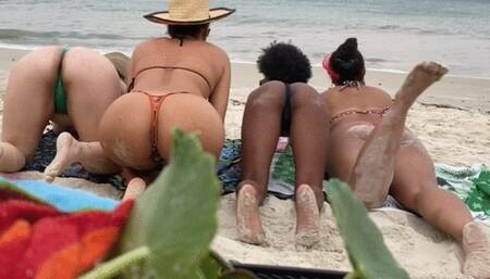 Full video : Smoking, exhibitionist and beach